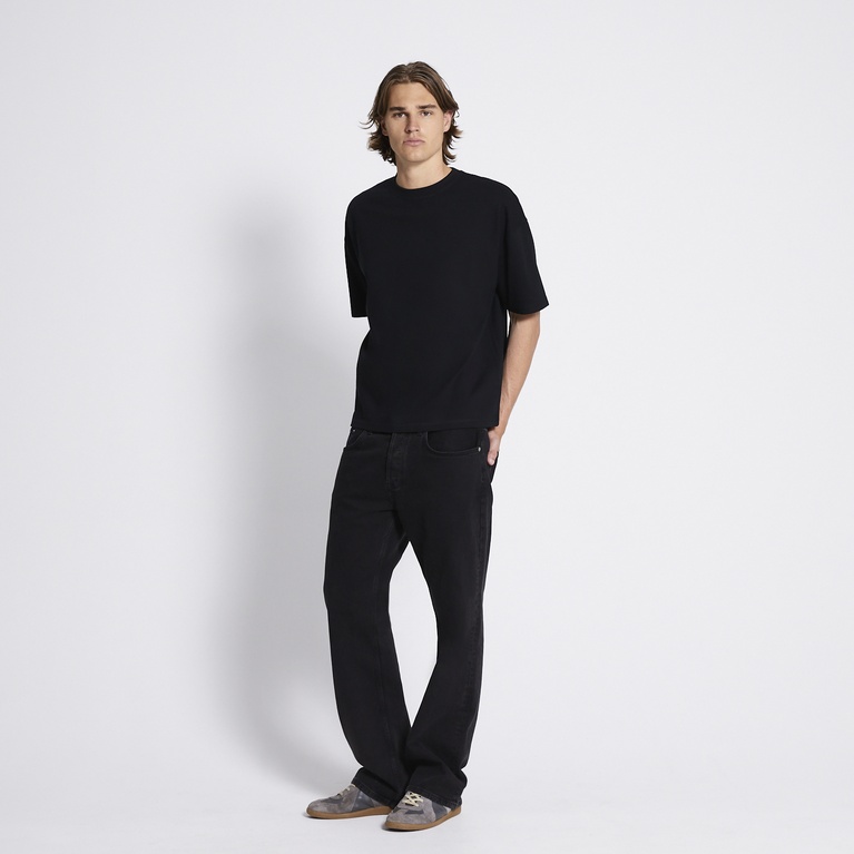 Heavy boxy tee "Mikael" Black